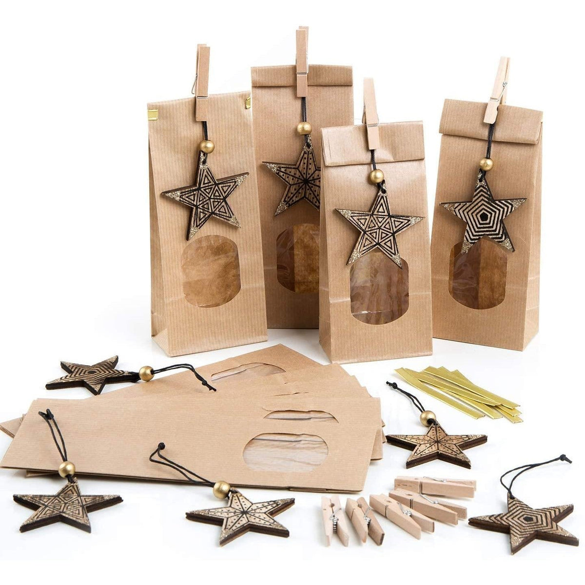 Blockbodenbeutel Weihnachten