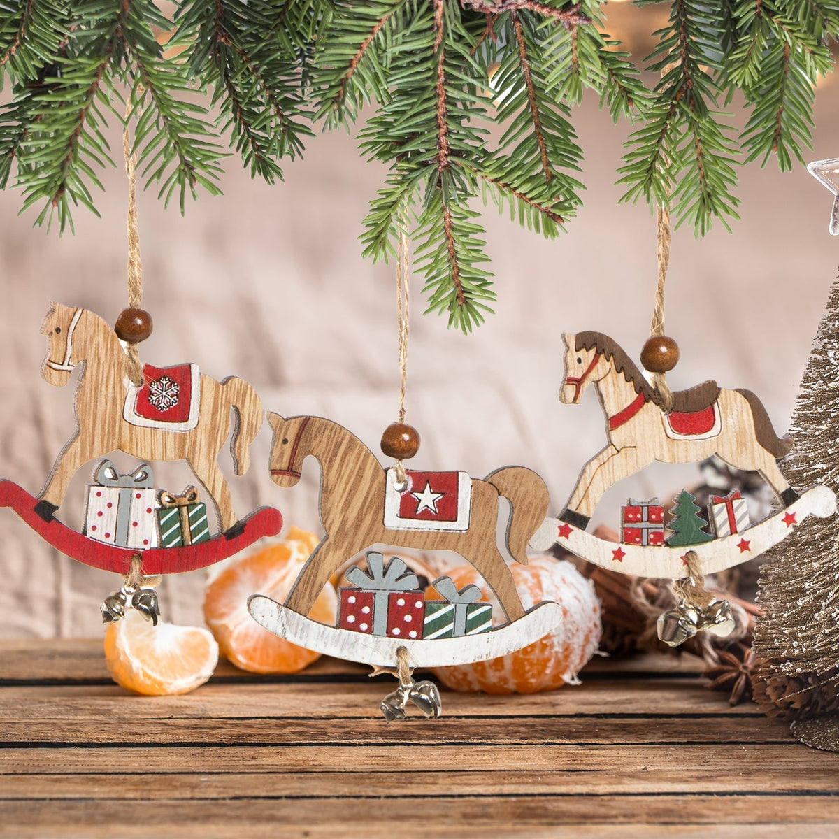 Weihnachtsanhänger Schaukelpferd