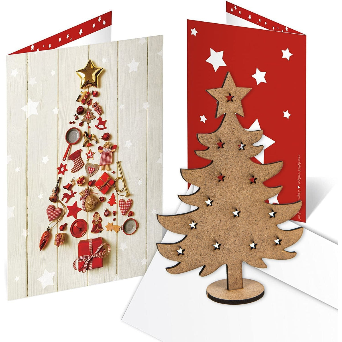 Weihnachtskarten mit Geschenk